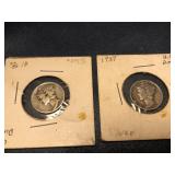 1936 & 37 mercury Dimes