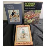 2 Norman Rockwell & A Watercolor Painting Book
