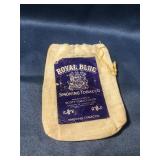 Vintage royal blue tobacco pouch