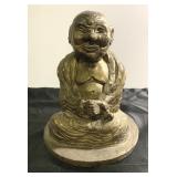 Vintage Hand Sculptured & signed Buddha 7"