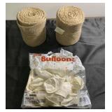 New rolls of burlap (5 1/2" x 30