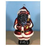 10" Blown Glass Santa Christmas ornament