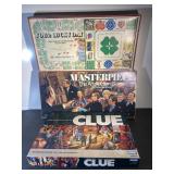 Clue, Masterpiece, & Your Lucky Day Board Games