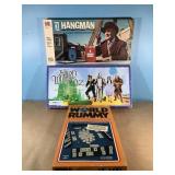 Vintage Games- 1977 World Rummy, Wizard of Oz &