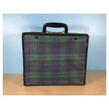 Vintage Ladies Golf Plaid Golf square tote