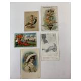 Antique advertising cards