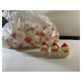 OVER 120 vintage molded plastic Santa light covers