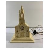 Vintage Raylite lighted church- 10"-WORKS!