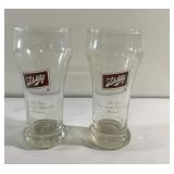 Vintage Schlitz beer bar glasses