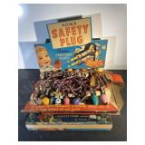 Antique Christmas lights with box