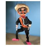 Mexican Marionette Doll with Guns