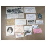 Antique Advertising Papers & Tickets