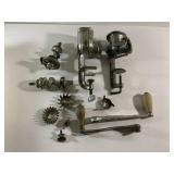 Vintage Meat Grinder parts and pieces