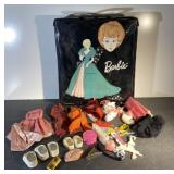 1963 Barbie Ponytail Black Case Vinyl Wardrobe