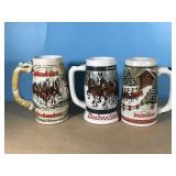 Vintage Budweiser Ceramarte Brazil steins