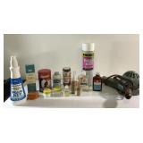 Mid Century Mod & more bathroom items, tins, etc