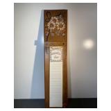Vintage Wooden Shopping List Board