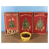 Antique Ribbon Foil Icicles & Vintage Christmas