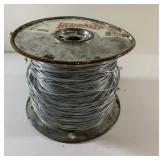 Galvanized electric fence wire 17 gauge. Seems