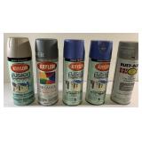 Spray Pain-Krylon & Rust-Oleum-all are pretty full