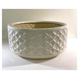 Vintage glazed ceramic 4" tall planter