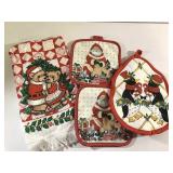 Christmas hand towel potholders