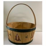 Neat Christmas prim basket-15" tall