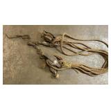 Antique pulleys with rope