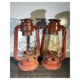 2 Vintage Kerosine Lanterns