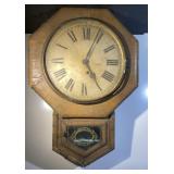 1908 school clock-no key or penduleum