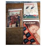1956 Playboy Magazines