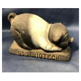 Vintage cast iron 4" pig- SDS Biotech
