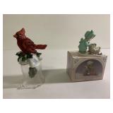 5" tall cardinal on bell and January Precious