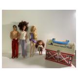 Vintage Barbies, dolls & Fisher Price Barn