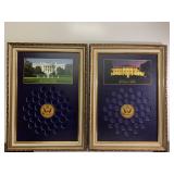 Two displays for presidential dollars. 18-1/2 x