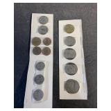 Foreign Coins-Barbados, France more