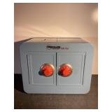 Mosler Junior coin bank safe-combo on bottom