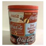 Vintage 6" tall Coca Cola tin