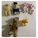 TEENY tiny plush animals. Pink poodles are