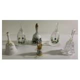 Lead crystal and porcelain bells