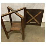 Antique wooden table. Top is not attached but