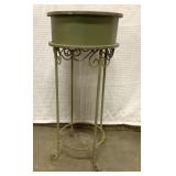 Hand Painted bed stand-28" tall w/ 12" across top