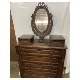 STUNNING antique dresser with several