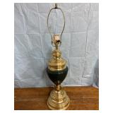 27 inch lamp with gold accents