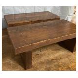 Two 7" Wooden Stools