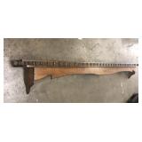 Pretty NINE FOOT wood spindle shelf Mantle