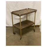 Retro TV/Bar Rolling Tray, 28x16x28