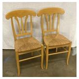 Two wicker chairs