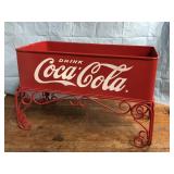 Coca-Cola chest bin holder 18"x12"