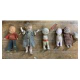Antique 4" tall dolls